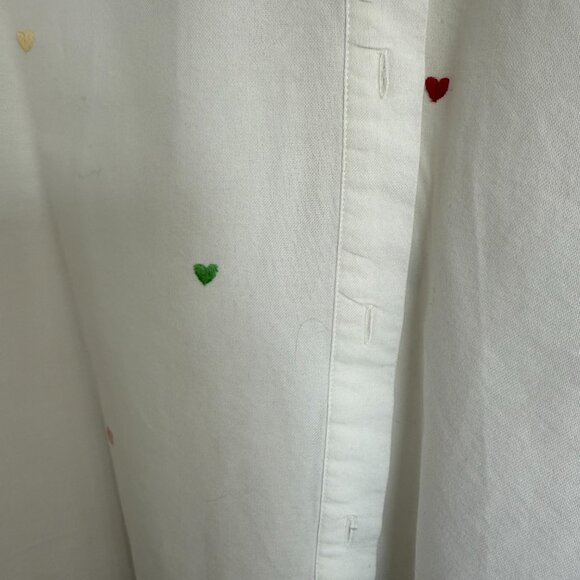 Sezane Tomboy Shirt with Rainbow Hearts (Excellent Condition Size 6) - Picture 3 of 10